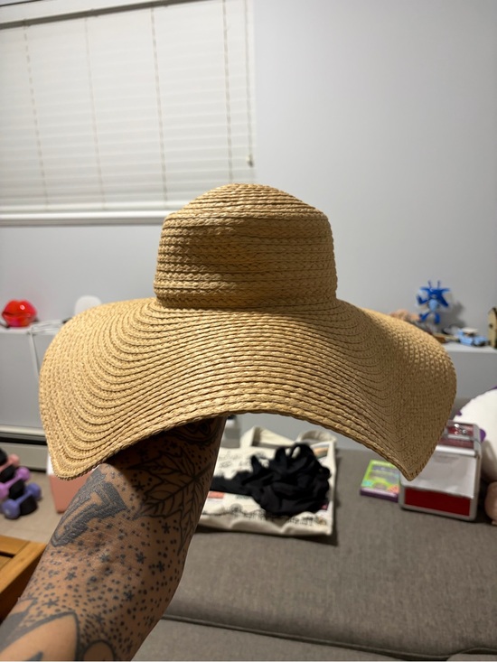 Auxiliary Accessories - Auxiliary Tan Woven Wide-Brim Sun Hat